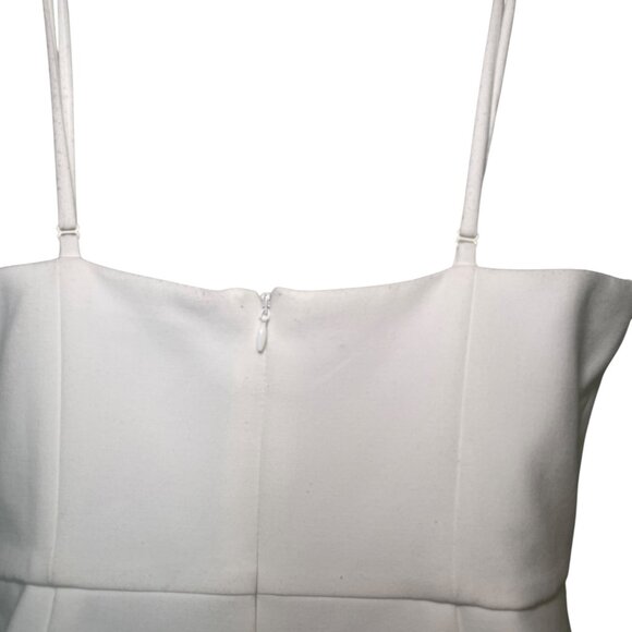 French Connection White Bustier Mini Dress Size 10 Adjustable Straps - Picture 6 of 7